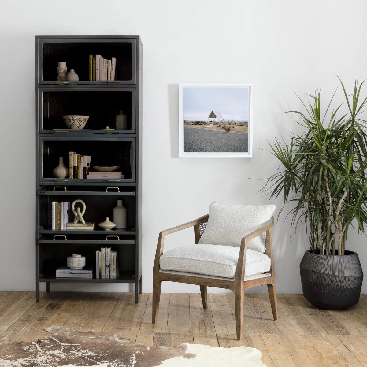 Alexandria Accent Chair in Knoll Natural Four Hands