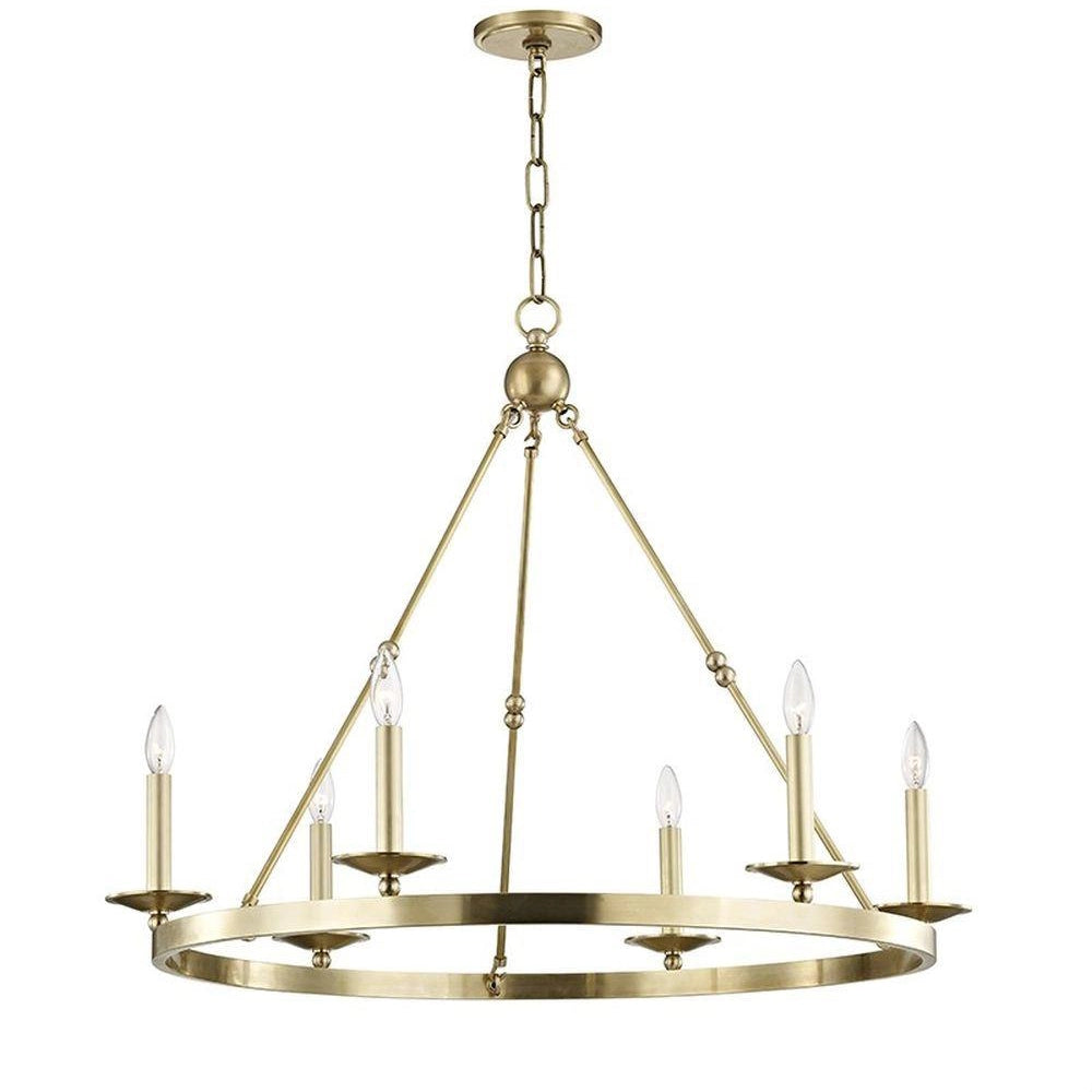 Allendale Chanderlier Small in Aged Brass