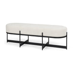 Amelia Bouclé Bench