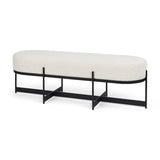 Amelia Bouclé Bench