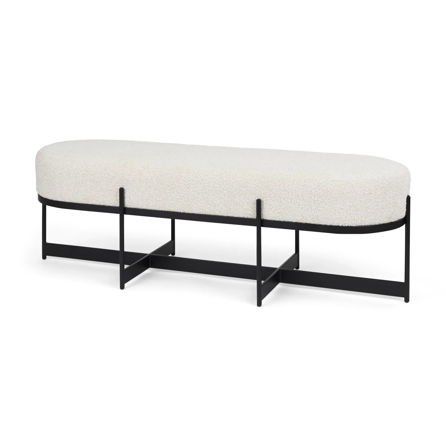 Amelia Bouclé Bench