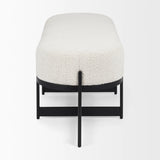 Amelia Bouclé Bench