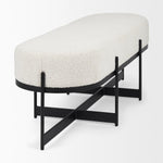 Amelia Bouclé Bench