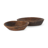 Nikita Wooden Decorative Bowls | Set of 2