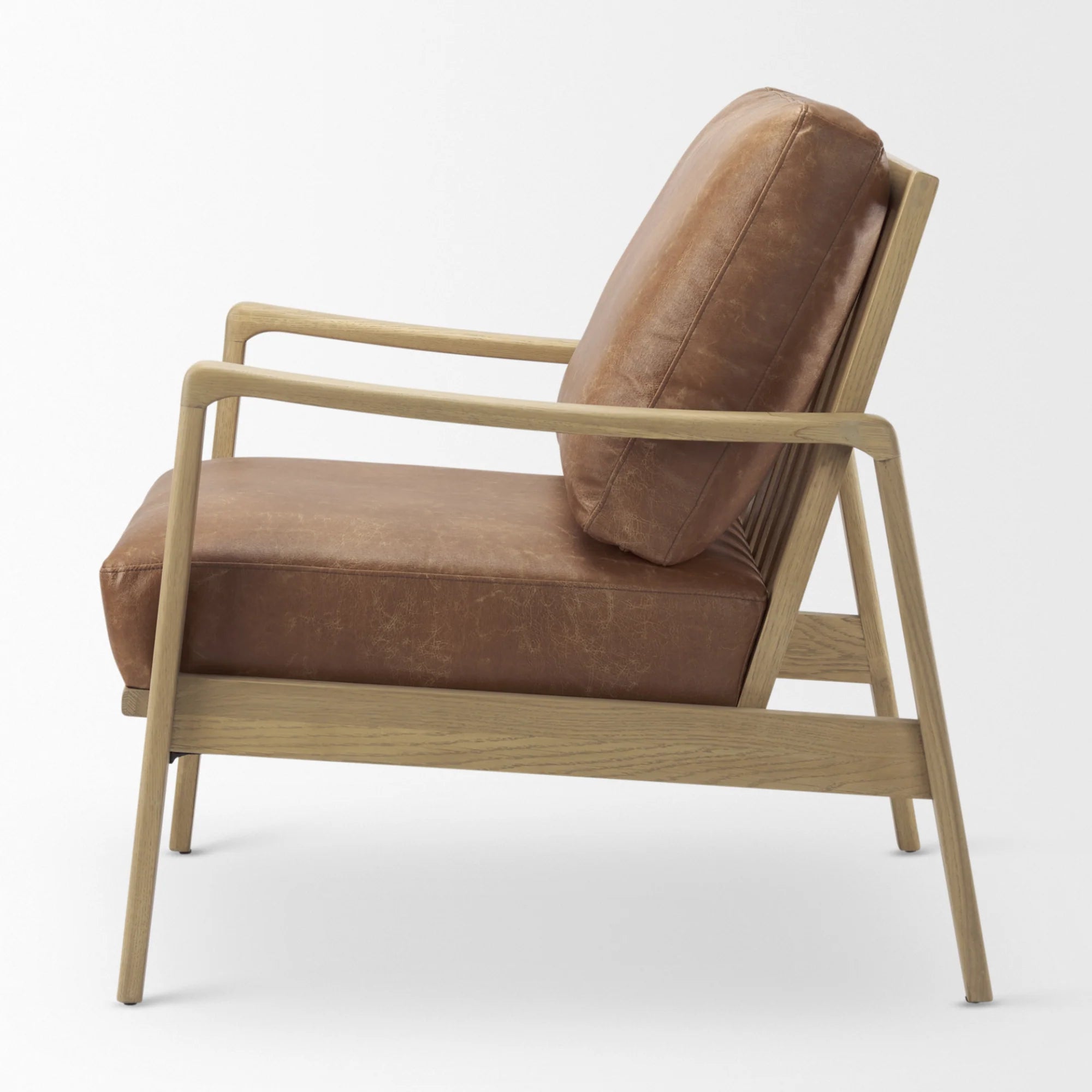 Raleigh Accent Chair in Faux Leather