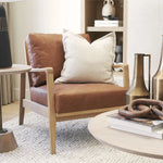 Raleigh Accent Chair in Faux Leather