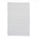 Herringbone Pearl Grey/White Handwoven Indoor/Outdoor Rug