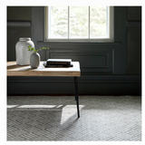 Crisscross Platinum Handwoven Indoor/Outdoor Rug