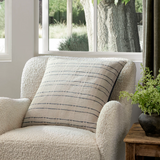 Belmont Cream / Blue Pillow