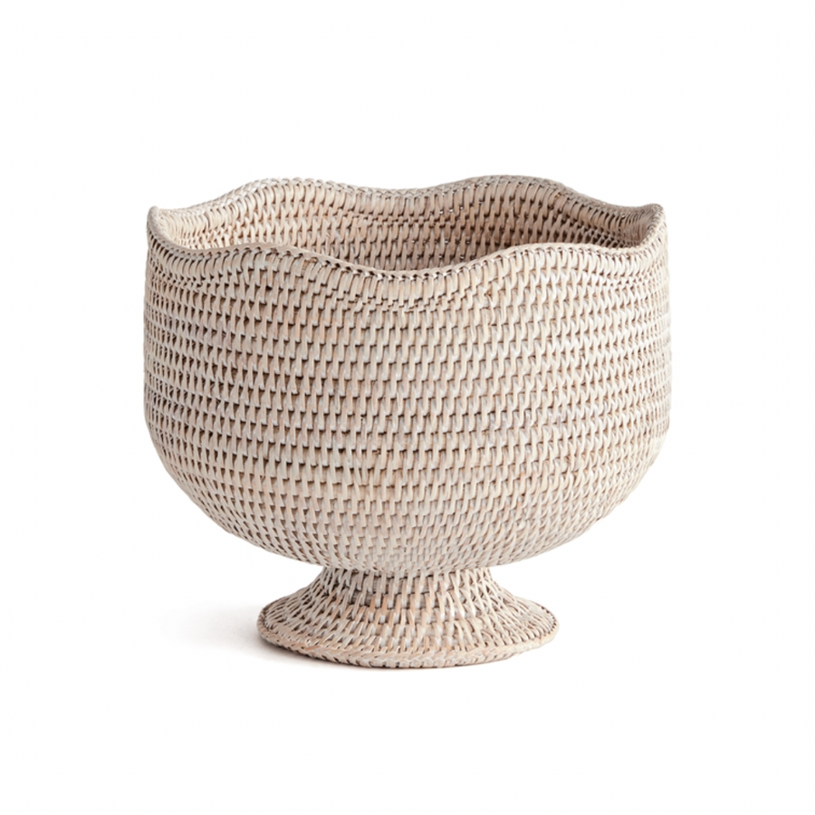 Rattan Footed Cachepot