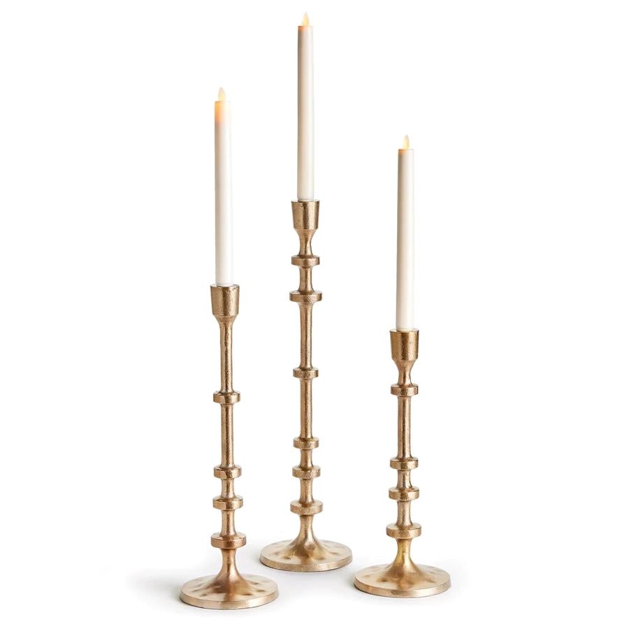 Abacus Gold Taper Candlesticks