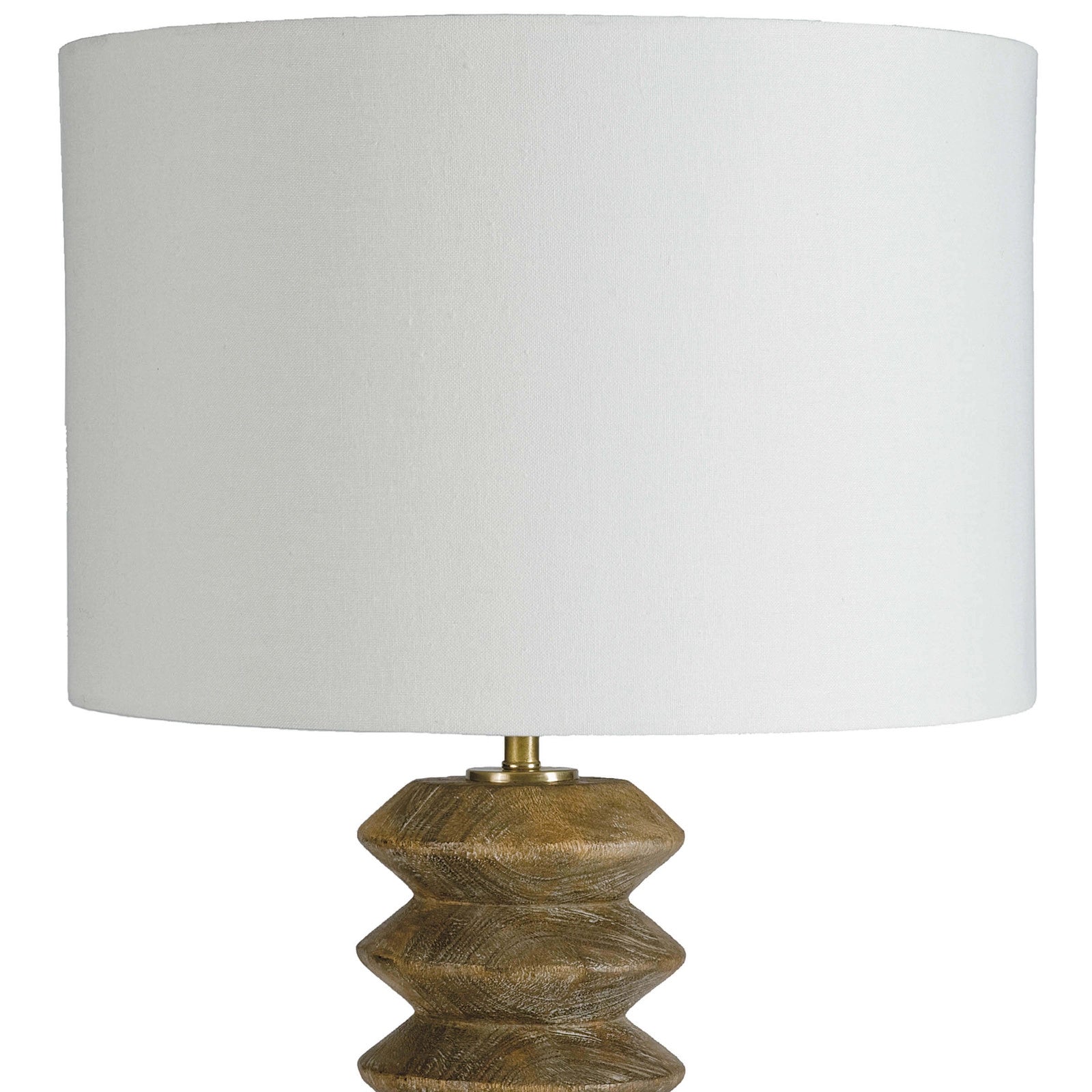 Accordion Table Lamp in Natural Birch Wood