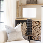 Accordion Table Lamp in Ebony