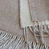 Quebec Throw in Ivory Latte