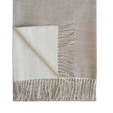Quebec Throw in Ivory Latte