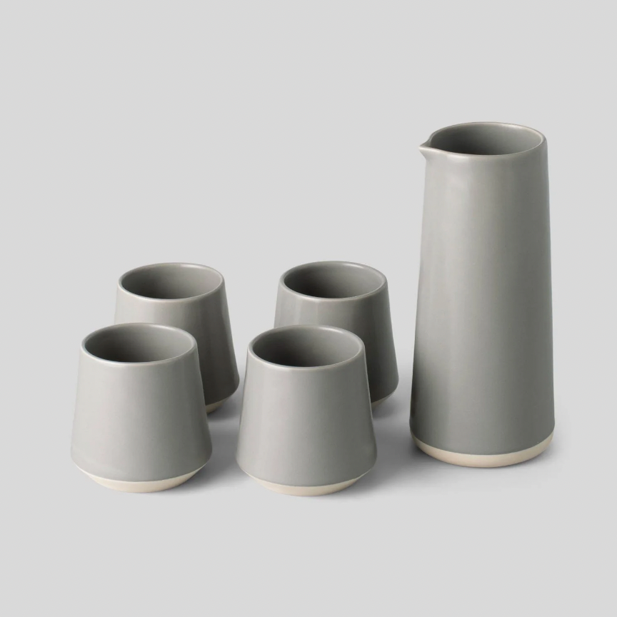 Ceramic Carafe & Cup Set
