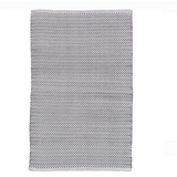 Herringbone Shale/White Handwoven Indoor/Outdoor Rug