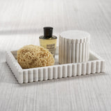 Camogli Scalloped Marble Tray | White