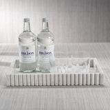 Camogli Scalloped Marble Tray | White
