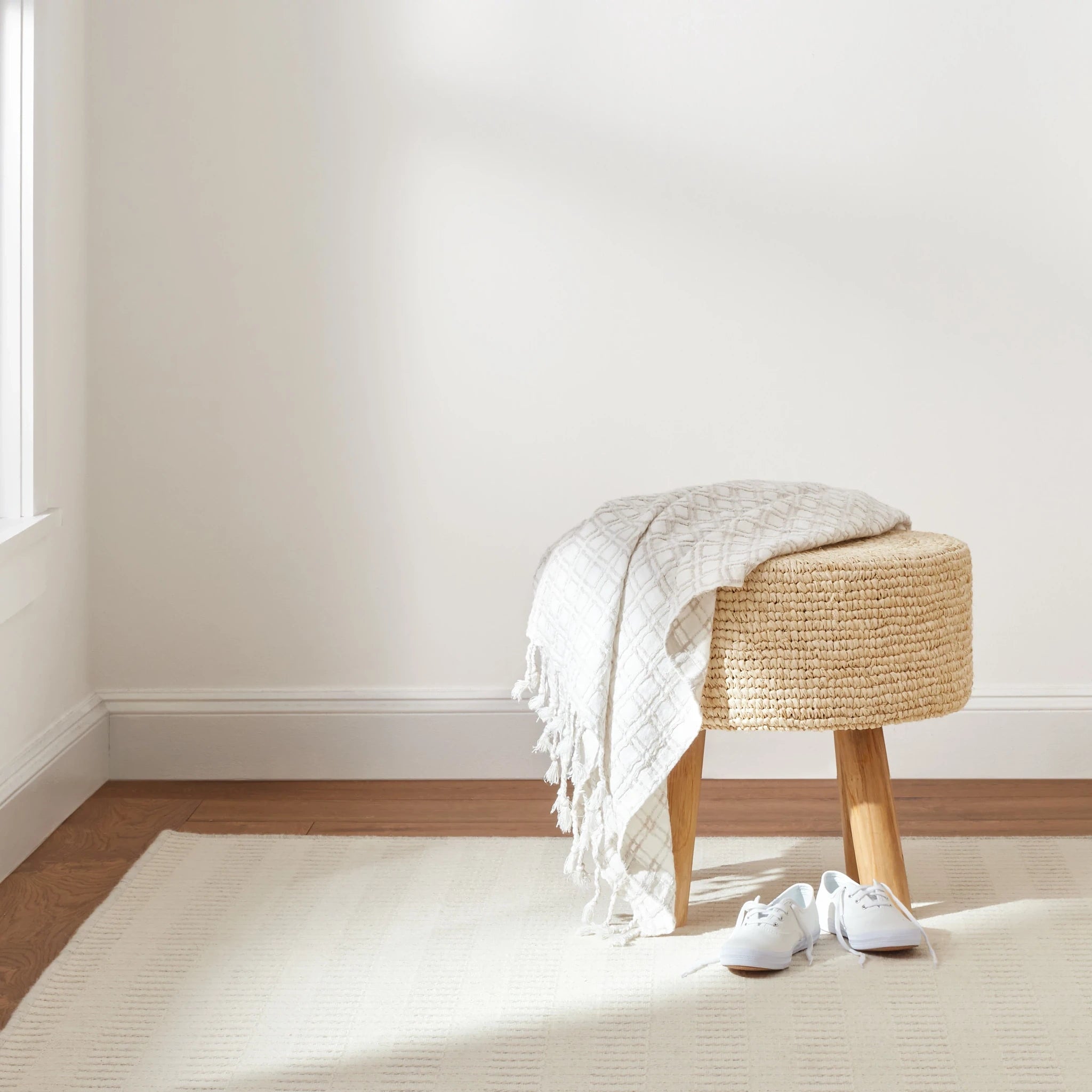 Annie Selke Lane Wool Rug in Ivory