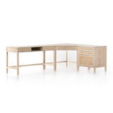 Clarita Desk System with Filing Cabinet